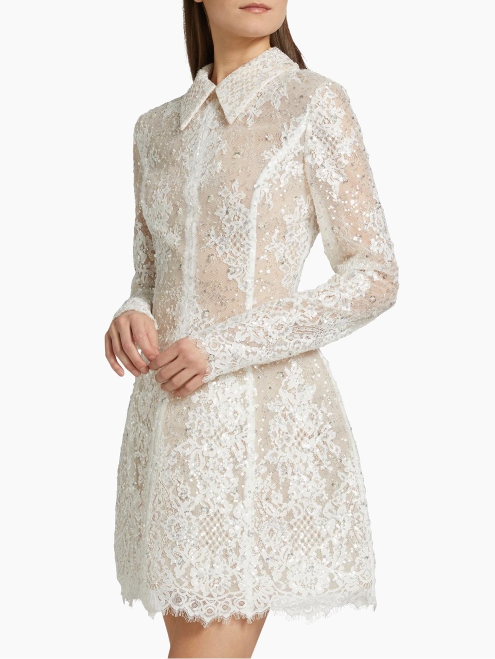 Bronx Banco Adelaide Lace Appliqué Minidress - Picture 4 of 8